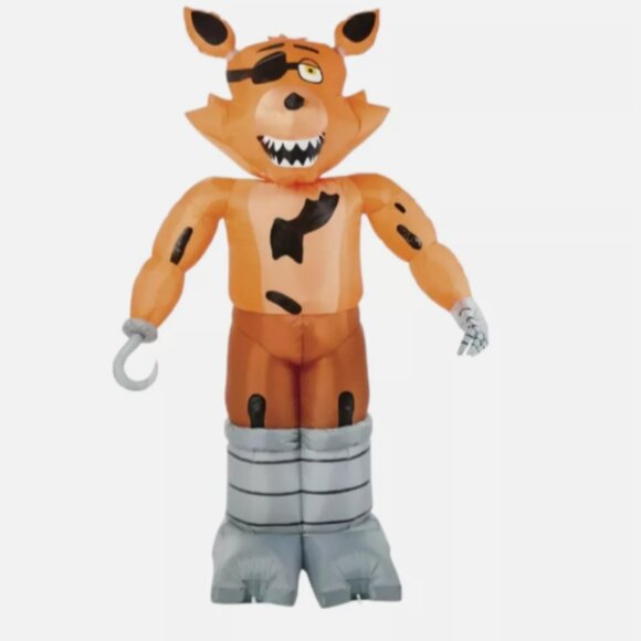 Five Nights at Freddy's Foxy Inflatable Animated Halloween Yard Prop Animatronic - Picture 4 of 7